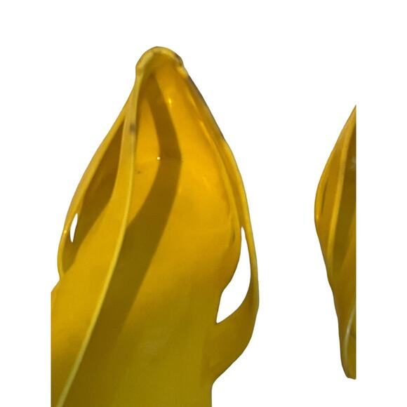 Gucci Marola Rubber Jelly Interlock GG Flat Sandals •Women 39/8.5• Yellow Italy - Picture 4 of 10